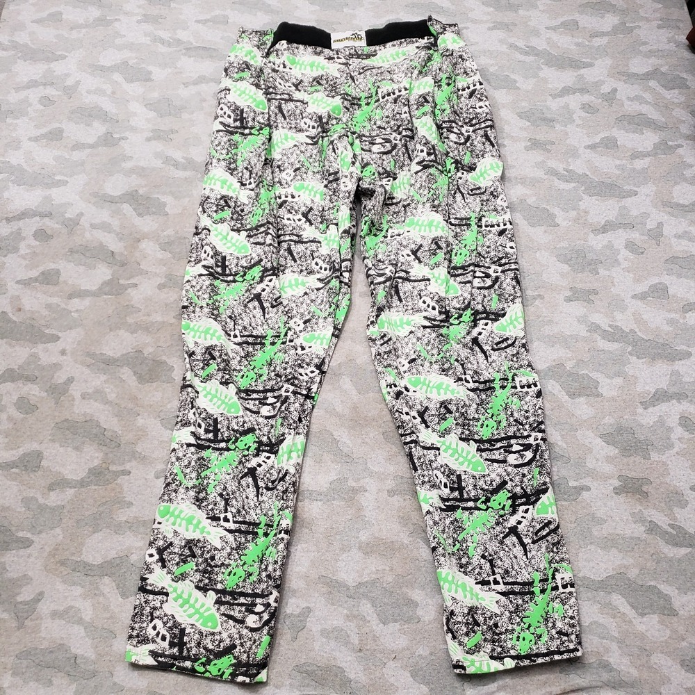 Vintage Gold Coast of Colorado Pants Mens Large Black Drawstring